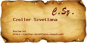 Czeller Szvetlana névjegykártya